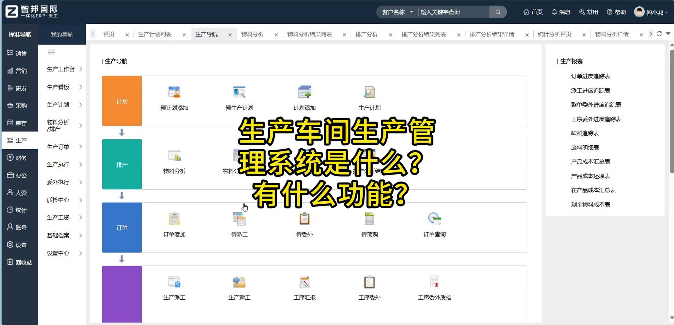 生产车间生产管理系统是什么？有什么功能？